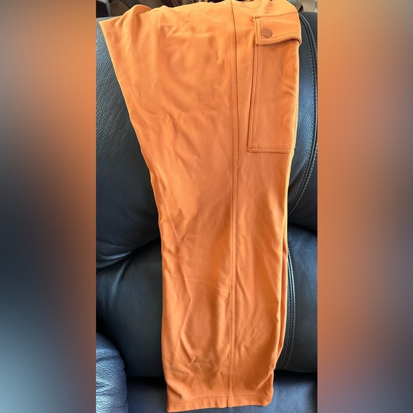 Athleta Delancey Straight Cargo Pant Orange - Picture 8 of 14
